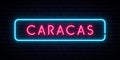 Caracas neon sign.