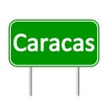 Caracas road sign.