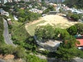 Caracas Venezuela. Baseball field seen from above which is close to the San Agustin neighborhood