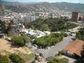 Caracas Venezuela. Baseball field seen from above which is close to the San Agustin neighborhood