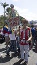 A Venezuelan march during a protest against Maduro government in support to Juan Guaido