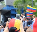 Interim president Juan Guaido staged protests in Caracas as the capital struggled without power.