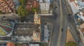 CARACAS, VENEZUELA - MAY 2022, Aerial view of The Sanctuary of Our Lady of Coromoto, church in Capital District, Caracas