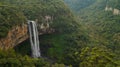 Caracol Falls Waterfall in jungle setting near Canela, Brazil.
