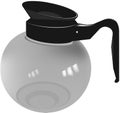 Carafe with glass handle for coffee-