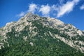 Caraiman mountain and a park from Busteni 