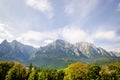 Caraiman mountain peak parte of the Busteni Mountains in the Carpathian Mountains of Romania Royalty Free Stock Photo