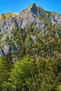 Caraiman Peak in the Bucegi Mountain Royalty Free Stock Photo