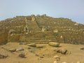 Caral City Ancient Civilization Supe Ruins Royalty Free Stock Photo