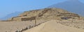 Caral, UNESCO world heritage site and the most ancient city in the Americas. Located in Supe valley. Lima, Peru Royalty Free Stock Photo