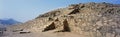 Caral, UNESCO world heritage site and the most ancient city in the Americas. Located in Supe valley, 200km north of Lima, Peru Royalty Free Stock Photo