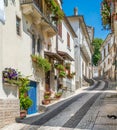 Scenic sight in Caramanico Terme, comune in the province of Pescara in the Abruzzo region of Italy. Royalty Free Stock Photo