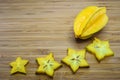 Carambola fruit or Star fruit (Averrhoa carambola)