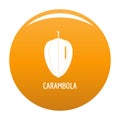 Carambola icon orange