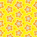 Carambola seamless pattern