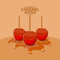 Caramel Apple Day on October 31 Royalty Free Stock Photo