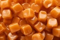 Caramel candies background sweets. Generate Ai