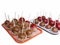 Caramel & candy apples Royalty Free Stock Photo