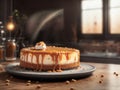Caramel Cheesecake. Generative AI