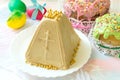 Caramel cottage cheese dessert Paskha and Easter cakes
