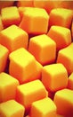 Caramel cubes - abstract digital art
