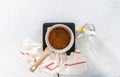 Caramel cupcake toppers