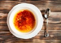 Caramel dessert (creme brulee )