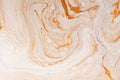 Caramel dynamic and fluid raster texture. Abstract acrylic paints mixt color background. Dyeing, liquid flow surface