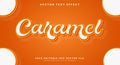 Caramel Editable Text effect Template Royalty Free Stock Photo
