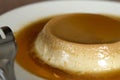 Caramel Flan dessert Royalty Free Stock Photo