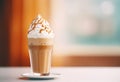 Caramel frappuccino. Generate Ai