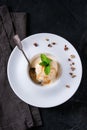 Caramel Ice cream with sauce Royalty Free Stock Photo