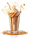 Caramel milkshake Royalty Free Stock Photo