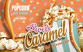 Caramel popcorn ads Royalty Free Stock Photo