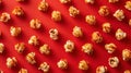 The caramel popcorn clusters.AI generated image Royalty Free Stock Photo