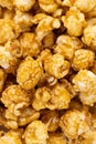 Caramel popcorn texture background. Caramel popcorn close up Royalty Free Stock Photo