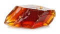 Caramel toffee candy piece on white background Royalty Free Stock Photo
