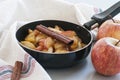 Caramelized apples with cinnamon