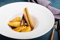 Caramelized bananas dessert Royalty Free Stock Photo