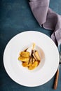 Caramelized bananas dessert Royalty Free Stock Photo