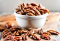 Caramelized or candied pecans Royalty Free Stock Photo