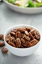 Caramelized or candied pecans Royalty Free Stock Photo