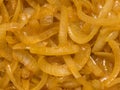 Caramelized fried onion food background Royalty Free Stock Photo