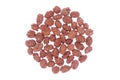 Caramelized peanuts isolated on white Royalty Free Stock Photo