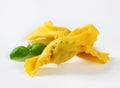 Caramelle-shaped stuffed pasta Royalty Free Stock Photo