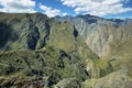 Carania pre-inca semicircular platforms and mountains Royalty Free Stock Photo