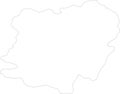Caras-Severin Romania outline map