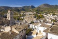 Caravaca, Spain - November 17, 2017: panorama of the city of Caravaca de la Cruz with many houses with tiled roofs, a