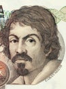 Caravaggio or Michelangelo Merisi engraved portrait