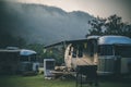 Caravan camping campsite